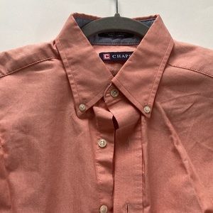 Classic Chaps Peach/Pink Button-up (Large)